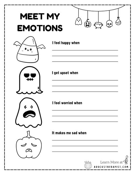 Who Supports You, Identify Feelings Worksheet, Worksheets For Therapy, Free Zones Of Regulation Printables, Inside Out Therapy Activities, Getting To Know You Worksheet, Perfectionism Therapy Activities, Halloween Art Therapy Activities, Halloween Social Skills Activities