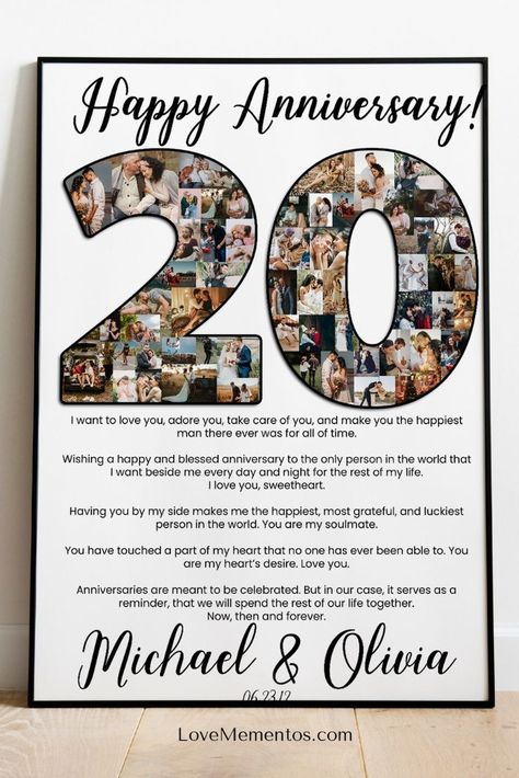 20 anniversary 20 Years Anniversary, 20 Year Anniversary Gifts, Wedding Anniversary Gift Ideas, 20th Wedding Anniversary Gifts, Anniversary Gift For Couples, 20th Wedding Anniversary, 20th Anniversary Gifts, Marriage Gift, 20 Wedding Anniversary