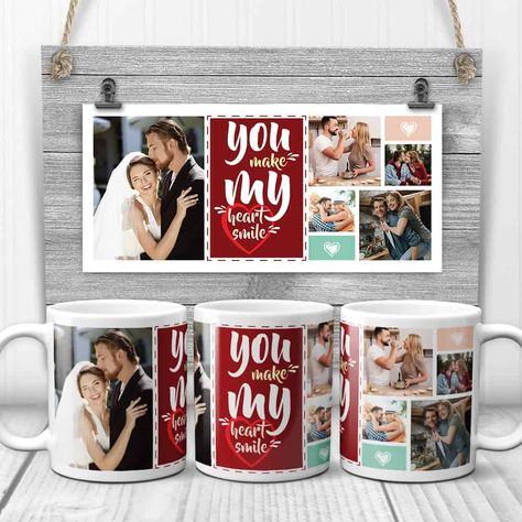 Best 80+ 35th Year Wedding Anniversary Gifts Traditional | 365Canvas 35th Anniversary Gifts, Sublimacion Ideas, Coffee Mug Designs, Custom Photo Mugs, Mug Template, Types Of Gifts, Valentine Photo, Mug Art, Photo Ornaments