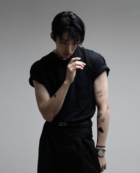 Park Yuri, Tattoos, Hair, White, Black