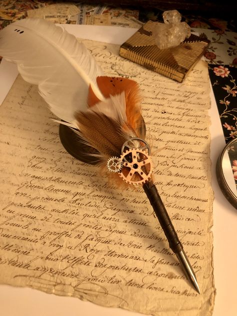 Feather Pen Aesthetic, Quill Aesthetic, Book Aestethic, Magic Harry Potter, Hsc Art, Feather Quill Pen, Worst Witch, Just Add Magic, Forbidden Forest