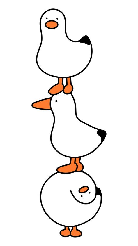 Funny Ducks Drawings, Funny Duck Cartoon, Cool Duck Drawing, Ducks Doodle, Duck Logo Design Ideas, Duck Doodle Easy, Funny Animals Drawing, Ducky Drawings, Duck Drawing Funny