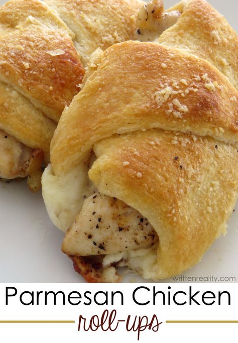 Chicken Roll Ups Crescent Rolls are Fabulous! - Written Reality Winter Dinners, Chicken Roll Ups, Chicken Roll, Crescent Recipes, Diner Recept, Chicken Rolls, Crescent Roll Recipes, Roll Recipes, Parmesan Chicken