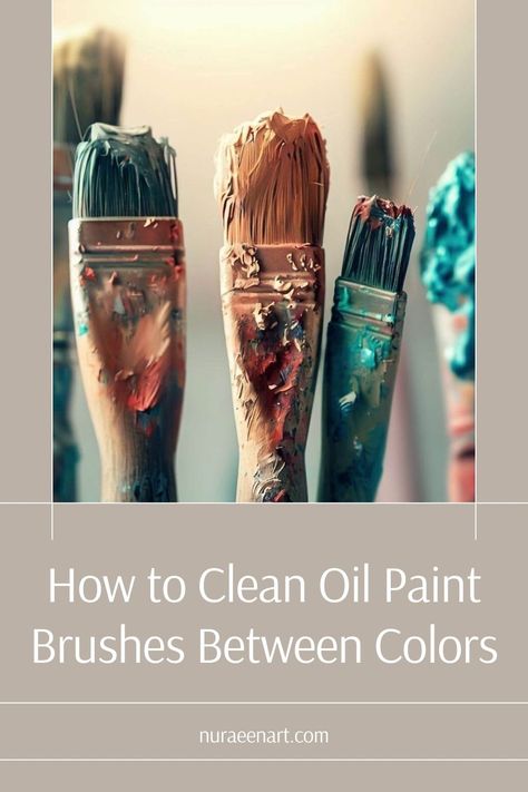 Achieve flawless color transitions in your artwork by learning the best techniques to clean oil paint brushes between colors. Elevate your painting game today! #brushcleaning #artisticprocess #paintinghacks arttipsandtricks #brushcleaninghacks #paintingsecrets #oilpaint #oilpainting How To Clean Oil Paint Brushes, Cleaning Oil Paint Brushes, Oil Paint Brushes, Acrylic Paint Brushes, Best Oils, Painting Tips, Mineral Oil, Brush Cleaner, Paint Brushes