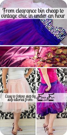 I love this upcycle skirt tutorial. You take a dress and turn it into a beautiful skirt! Great sewing project and DIY idea. Prom Dress Skirt, Dress Into Skirt, Search Pinterest, Skirt Diy, A Prom Dress, Skirt Tutorial, Cute Skirt, A Skirt, Refashion Clothes