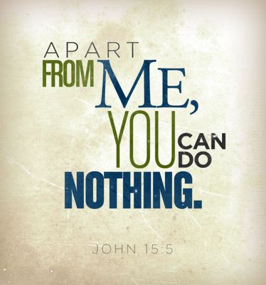 John 15 5, Ayat Alkitab, Set Apart, Do Nothing, Verses Quotes, The Perfect Guy, Favorite Bible Verses, Gods Promises, Spiritual Inspiration