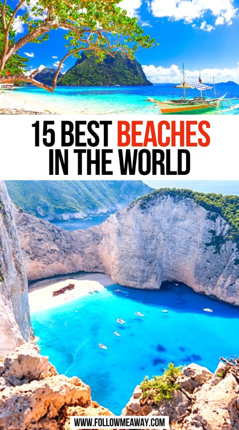 15 Best Beaches in the World Beach Vacation Destinations, World Places, Cheap Beach Vacations, Beach Vacation Spots, Best Beaches In The World, Best Beaches To Visit, Beach Place, Beach Destinations, Poland Travel