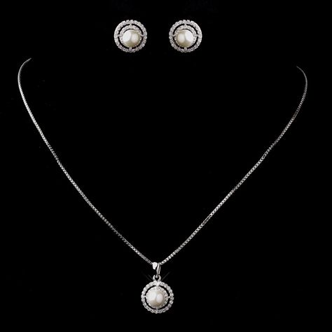 Wedding Pearl Necklace and Earring Jewelry Set, Bridal Pearl Jewelry Set Material : Cubic Zirconia. Plating : Platinum. Pendant Shape : Round. Suitable for : Female. Style : Fashion. Usage : Decoration. Usage : Decoration, Wedding and Party. Color : Silver. Length : 45cm. Elegant Jewelry , wedding jewelry , bridal jewelry Cubic zirconia versus diamond: There are a few key features of cubic zirconia which distinguish it from diamond: One face of an uncut oc Bridal Pearl Jewelry, Simple Silver Jewelry, Concrete Jewelry, German Silver Jewelry, Pearl Bridal Jewelry, Pearl Necklace Wedding, Bridal Jewelry Set, Wedding Store, Dry Creek