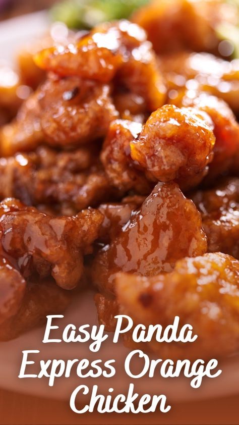 Easy Panda Express Orange Chicken - Appetizers & Entrees Orange Chicken Recipe Panda, Orange Chicken Recipe Panda Express, Best Orange Chicken Recipe, Copycat Panda Express Orange Chicken, Best Orange Chicken, Panda Express Orange Chicken Recipe, Panda Express Copycat, Panda Express Orange Chicken, Orange Chicken Sauce