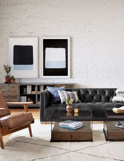 If you’ve got a black leather sofa (or you’re thinking about buying one) it can be tricky deciding how to decorate your living room around it. Black i... | Mix Black and Brown Black Leather Sofa Decor, Black Leather Sofa Living, Black Leather Sofa Living Room, Leather Sofa Decor, Black Leather Couch, Black Couch, Black Couches, Leather Couches Living Room, Black Leather Sofa