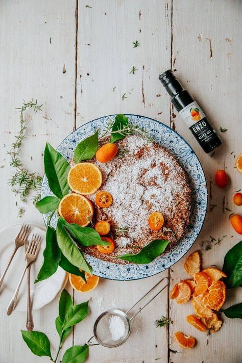 This limited edition cake was such a hit; we knew we had to share the recipe with you! Lightly sweet, with a hint of citrus and oh so moist. This olive oil cake is elegant and delicious. Enjoy! Clementine Olive Oil Cake Yield: One 9″ round cake Bake Time: 25 minutes Ingredients: 3 cups almond flour 1/4 cup coconut flour 1 1/2 tsp baking soda 1 tsp pink salt 1/3 cup olive oil (we prefer Enzo Organic Clementine Crush Olive Oil) 3/4 cup maple syrup 3 organic eggs 1/4 cup + 1 tbsp clementine Clementine Cake, Sweet Laurel, Aip Desserts, Oil Cake, Olive Oil Cake, Organic Eggs, Allergy Free Recipes, Gluten Free Sweets, Gluten Free Treats