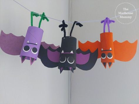 Halloween Construction Paper Crafts, Bumble Bee Craft, Mummy Crafts, Hot Air Balloon Craft, Snail Craft, Bat Craft, Fun Halloween Games, Halloween Crafts Preschool, Sheep Crafts