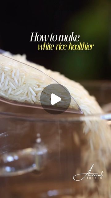 Ancient Dig In on Instagram: "How to Make White Rice Healthy

Rice is considered one of the most auspicious grains in some culture, symbolizing life, nourishment, and abundance. There are many myths about rice being unhealthy, but instead of blaming rice, be mindful of how much and when you eat it. Rice is cold in nature, so it’s best to eat it at lunch with veggies and protein to make it balanced.

Here are 5 steps to make rice even healthier:

1️⃣ Soak and Wash: Wash rice thoroughly to remove impurities and soak it for 2 hours. This helps lower its glycemic index (GI), potentially reducing the risk of blood sugar spikes.

2️⃣ Boil and Remove the Foam: Skim off the excess starch, phytic acid, and impurities from the rice. This makes it more diabetic-friendly as it doesn’t cause a sugar sp Make White Rice, Dizzy Cook, Resistant Starch, Rice Healthy, Nutritional Cleansing, Healthy Rice, Ancient Recipes, Phytic Acid, Glycemic Index