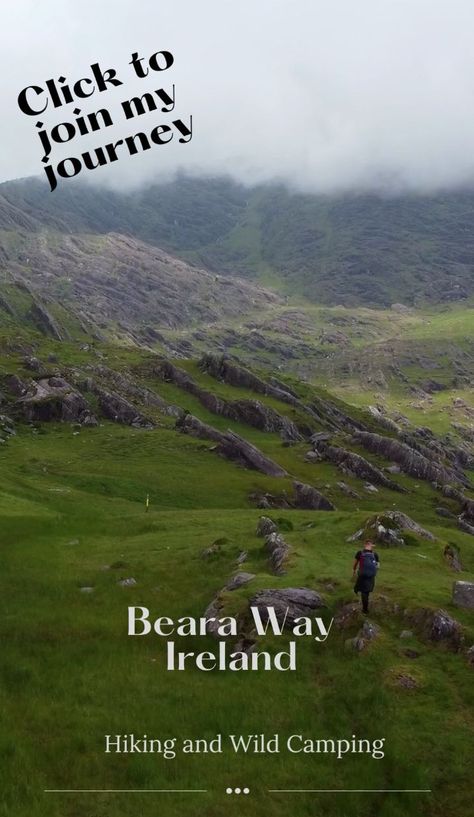 Here you will find a guide and video to the Beara Way in Ireland. It's one of Ireland's most stunning long distance hikes. It is located in County Cork on the Irish West Coast. Hiking In Ireland, Ireland Hiking, Solo Hiking, West Coast Of Ireland, Wild Camping, County Cork, Hiking Trail, Ireland Travel, Bushcraft