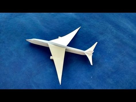 Como hacer un Avion de Papel que Vuela Mucho - Aviones de Papel - Origami Avión | F16 - YouTube Best Paper Plane, Origami Paper Plane, Origami Plane, Origami Airplane, Paper Aeroplane, Make A Paper Airplane, Origami Ball, Origami Boat, Instruções Origami