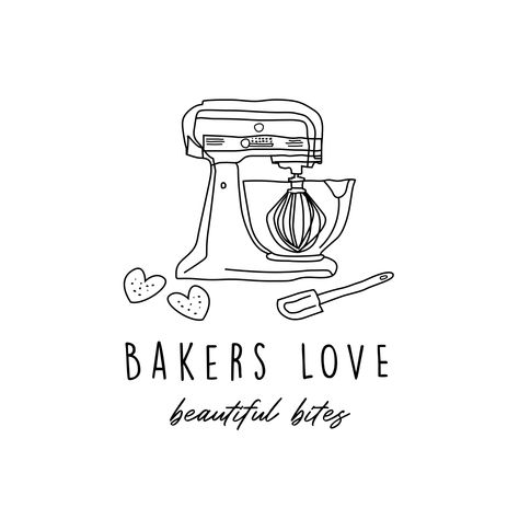 This logo has been pre made for an instant download. You can add your own business name in a word document and purchasing the logo from my Etsy shop. Very quick and easy. Bowl Logo, Best Logo Maker, Logo Cake, Baking Logo Design, Cooking Logo, Baking Logo, Kitchen Logo, Baking Packaging, Chiefs Logo