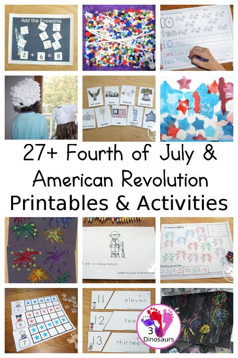 27+ 4th of July and American Revolution - Fourth July printables, Fourth of July crafts for kids , Fourth of July painting for kids, Fourth of July sensory bins for kids, trip reviews, and more - 3Dinosaurs.com #fourthofjulyforkids #americanrevolutionarywarforkids #flagdayforkids #usholidaysforkids #3dinosaurs Fourth Of July Painting, Kids Fourth Of July, Tissue Paper Lanterns, Fourth Of July Crafts For Kids, 3 Dinosaurs, Homeschool Board, Crafts Painting, American Symbols, Painting Activities