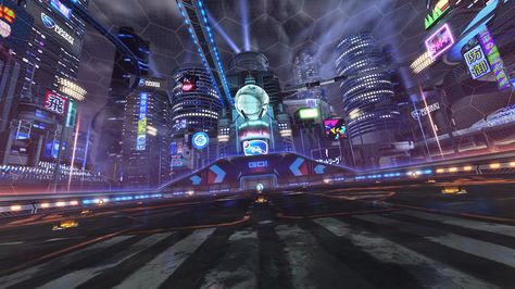 Rocket League Wallpaper, League Wallpaper, Tokyo Map, Game Arena, Neo Tokyo, Rocket League, Batman V, Future City, Old Map