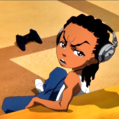 Riley Freeman Pfp, Tuff Pfp, Boondocks Riley, Throwback 2000s, Riley Freeman, Boondocks Cartoon, Skeletons Wallpaper Aesthetic, The Boondocks Cartoon, Pfp Profile