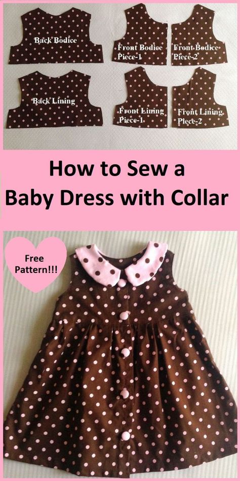 Baby Bloomers Pattern, Baby Sewing Patterns Free, Toddler Dress Patterns, Sew Baby, Baby Clothes Patterns Sewing, Baby Dress Pattern, Open Dress, Sewing Baby Clothes, Dresses By Pattern