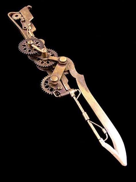 Steampunk Aesthetic, Zdzisław Beksiński, Steampunk Accessories, Art Tools Drawing, Steampunk Design, Cool Knives, Steampunk Clothing, 3d Modelling, Dieselpunk