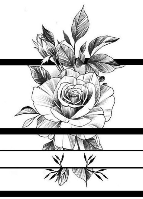 Flower Band Tattoo Design, Beautiful Spine Tattoos, Band Tattoos For Men, Evil Skull Tattoo, Spine Tattoo Ideas, Cuff Tattoo, Forearm Band Tattoos, Star Tattoo Designs, Tattoos For Women Half Sleeve