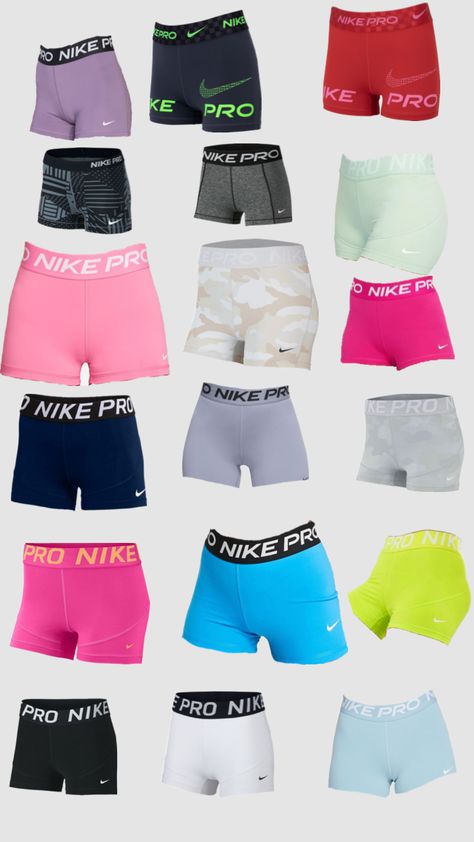 Nike Pros Colors, Nike Pro Collection Aesthetic, Nike Pro Collection, Sport Nike, Teen Swag Outfits, Cute Nike Outfits, Nike Pro Shorts, Winter Fashion Outfits Casual, Volleyball Outfits