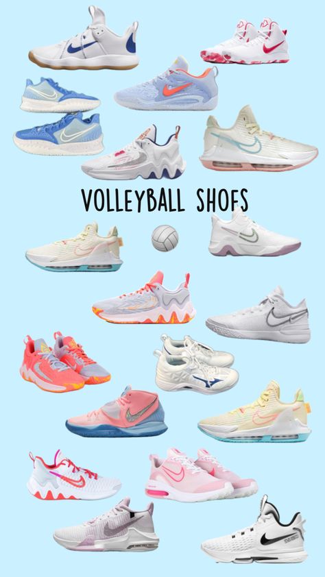 Zapatillas Nike Basketball, Volleyball Motivation, Volleyball Tryouts, Pink Basketball Shoes, Volleyball Camp, Best Volleyball Shoes, Volleyball Bag, Nike Volleyball, Volleyball Skills