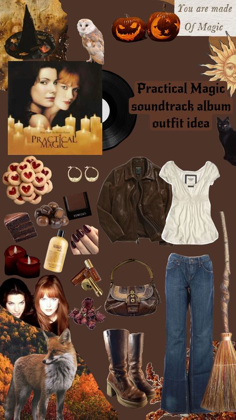 Practical Magic soundtrack album outfit idea 🍂🕯️🧹 #practicalmagic #soundtrack #fyp #fypshuffle #album #albumouffitidea #outfitidea #outfit #idea #whimsigoth #whimsical #fall #halloween #witch Made by:Bella/Me :) Aunt Francis Practical Magic, Outfits From Practical Magic, Whimsigoth Halloween Costume, Practical Magic Witch Costume, Practical Magic Outfit Inspiration, Fall Witch Outfits, Sally Practical Magic Outfits, Practical Magic Costume, Practical Magic Outfits Aesthetic