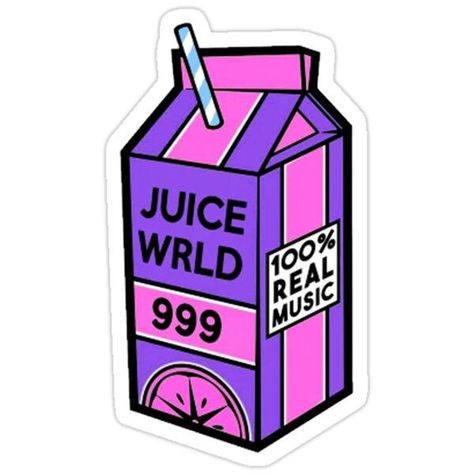 Juice World, Fun Party Favors, Wrld 999, Real Music, Laptop Decals, Logo Sticker, Music Love, Custom Logo, Vinyl Decal