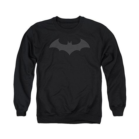 Batman Black Batman Hush Logo Sweatshirt ($25) ❤ liked on Polyvore featuring tops, hoodies, sweatshirts, black cotton top, sweat tops, sweat shirts, cotton sweatshirt y sweatshirts hoodies Batman Red Hood, Batman Hush, Black Batman, Mens Crewneck Sweatshirt, Printed Clothing, Red Hood, Mens Crew Neck, Hush Hush, Mens Sweatshirts