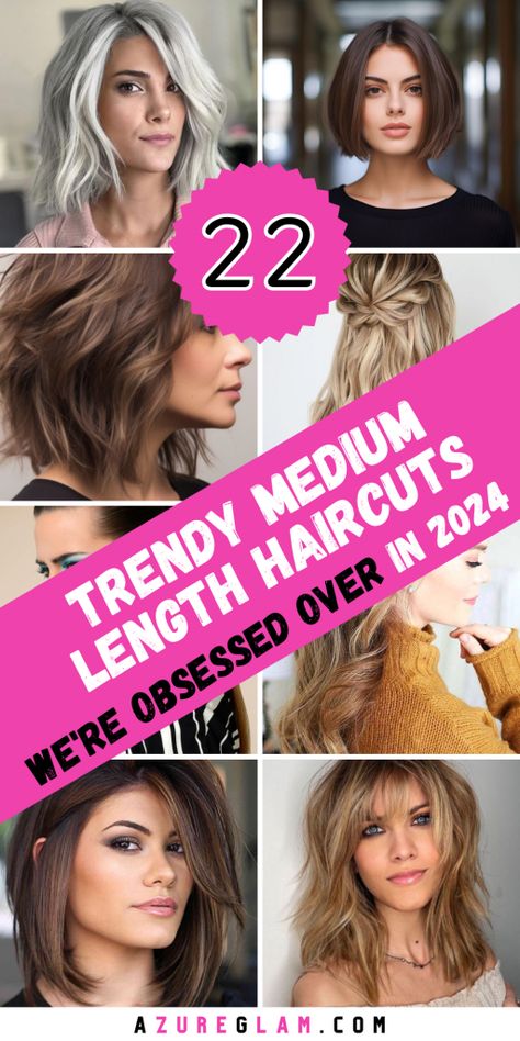 Top 22 Trendy Medium Length Haircuts for 2024: Chic, Versatile Styles Medium Length Haircut For Fine Hair With Side Bangs, Summer 2024 Hair Styles, Trendy Medium Length Haircuts 2024, 2024 Side Bangs, Haircut Ideas Side Part, Side Part Haircuts Women, Hair Cuts 2024 Trends Fine Hair, Haircut Ideas Medium Hair, Medium Hair 2024