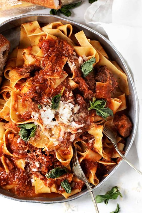 Classic Beef Ragu Pasta Sauce Braised Pork Ragu, Ragu Sauce Recipes, Pasta Sauce Seasoning, Beef Cubes, The Original Dish, Pork Ragu, Ragu Sauce, Beef Ragu, Homemade Pasta Recipe