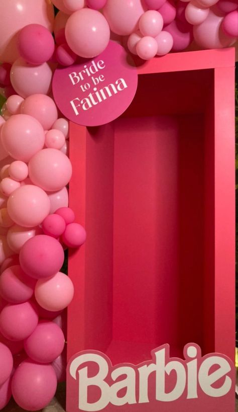 Barbie Themed Wedding, Barbie Themed Bridal Shower Ideas, Barbie Wedding Theme, Barbie Theme Bachelorette Party, Barbie Bridal Shower Ideas, Bridal Shower Barbie, Barbie Bridesmaid, Barbie Bridal Shower, Pink Bridal Shower Theme