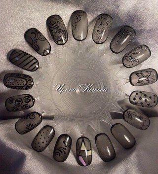 Shear Black Nails, Black Sheer Nails, Transparent Black Nails, Sheer Black Nails, Sheer Nails, Gelish Nails, Christmas Nails Acrylic, Nail Art Hacks, Beautiful Nail Art