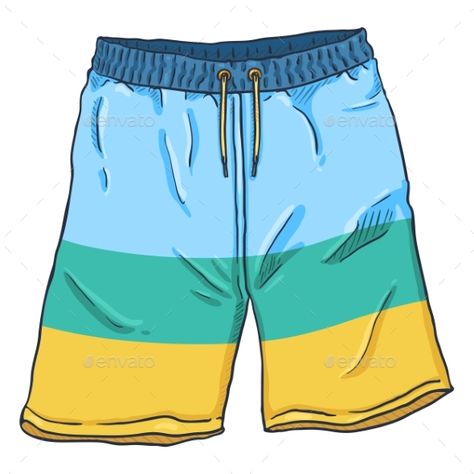 Beach Shorts #Beach, #Shorts Short Desenho, Shorts Illustration, Swimming Photos, Shorts Drawing, Monster Coloring Pages, Short Article, Work Clothing, Hawaiian Shorts, Men Beach