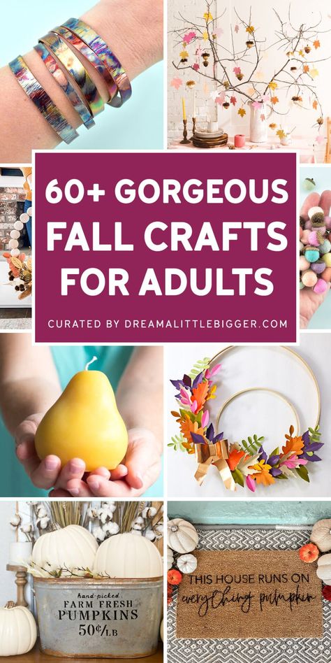 November Crafts For Adults Easy Diy, Small Fall Crafts For Adults, Friend Crafts For Adults, 2 Hour Crafts For Adults, Fall Crafts For Middle School, Gratitude Crafts For Adults, Crafts For Groups Of Women, Halloween Craft Ideas For Adults, September Crafts For Adults