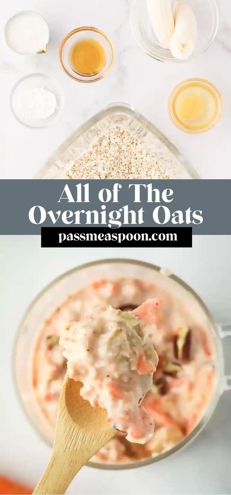 If you need an easy make-ahead breakfast recipe, try overnight oats! They’re easy to customize with your favorite flavors and they’re prefect for busy mornings! Sugar Free Overnight Oats, Almond Milk Yogurt, Chocolate Overnight Oats, Honey Chocolate, Cinnamon Recipes, Dessert Sauces, Make Ahead Breakfast, Delicious Breakfast, Chocolate Coconut