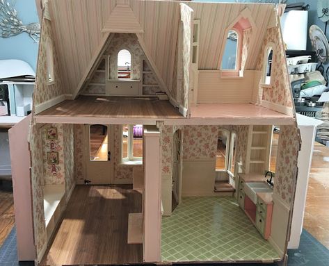 My Miniature Madness Storybook Cottage Exterior, Dollhouse Flooring, Cottage Kits, Dormer Roof, Stairwell Wall, Shed Dormer, Copper Roof, Storybook Cottage, Cottage Exterior