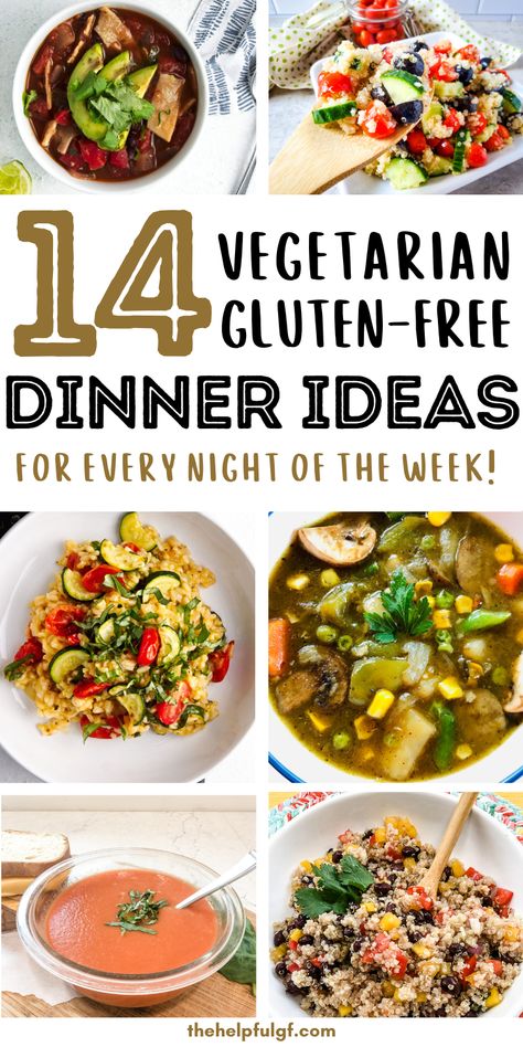 Easy Vegetarian Recipes Gluten Free, Quick Healthy Gluten Free Dinner, Vegetarian Gluten Free Dinner, Clean Eating Recipes Vegetarian, Easy Vegetarian Dinner Ideas, Vegetarian Gluten Free Recipes, Gluten Free Vegetarian Dinner, Diet Lunches, Dairy Free Tomato Soup