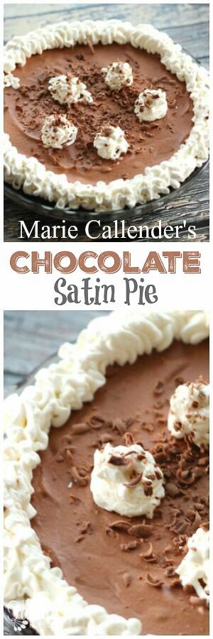 This Marie Callender's Chocolate Satin Pie Copycat recipe is spot on! The pie is rich and creamy, just like the Chocolate Satin Pie at the restaurant. via @favfamilyrecipz Chocolate Satin Pie, Marie Callenders, Chocolate Mousse Frosting, Mousse Frosting, Tart Pie, Chocolate Satin, Chocolate Cream Pie, At The Restaurant, Melting Chocolate Chips