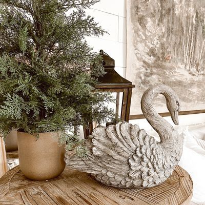 HEAVEN AND NATURE | Shop Sales Events Antique Farmhouse Holiday Coffee Table, Let Heaven And Nature Sing, Swan Planter, Swan Decor, Unique Farmhouse, Easter Blessings, Decorating Styles, Plant Ideas, Farmhouse Home Decor