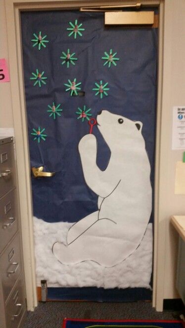 My Fabulous  Polar Bear School Door :)                                                                                                                                                                                 More January Classroom Door Ideas, January Classroom Door, January Door Decorations, Winter Door Decorations Classroom, Winter Classroom Door, January Classroom, Christmas Doors, Winter Bulletin, Classroom Door Ideas