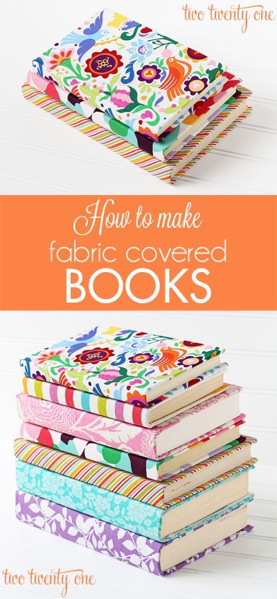 Perfect for adding pops of color to your home and reusing old books! Fabric Covered Books, Bookmark Diy, Covered Books, Fabric Crafts Diy, Tutorials Diy, Fabric Diy, Craft Tutorial, Diy Book, Diy Tutorials