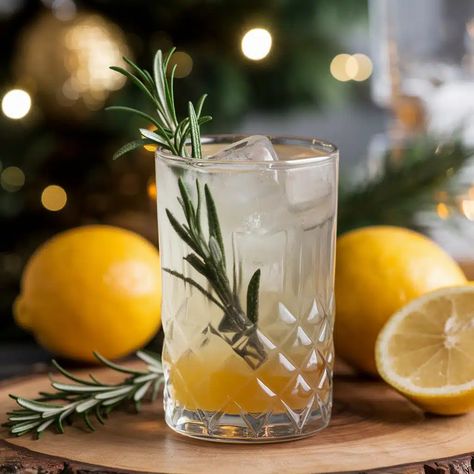 Virgin French 75 Mocktail French Blonde, French 75, Sparkling Drinks, Non Alcoholic Drinks, Non Alcoholic, Mocktails, Fun Drinks, Alcoholic Drinks, Food And Drink