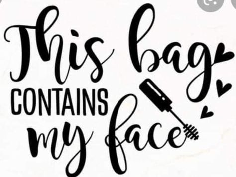 Shower Snacks, Funny Makeup Bag, Cricut Projects Easy, Silhouette Cameo Vinyl, Canvas Bag Design, Bag Quotes, Canvas Makeup Bag, Personalized Makeup Bags, Cricut Projects Beginner