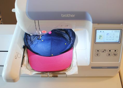 Embroidery On Hats, Hat Embroidery Machine, Machine Embroidery Gifts, Sewing Machine Tension, Embroidering Machine, Trash To Couture, Machine Embroidery Tutorials, Crochet Pouf, Embroidery Store