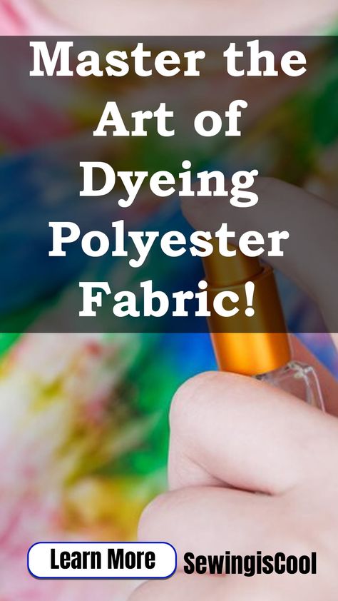 Struggling to dye polyester fabric? Our comprehensive guide provides step-by-step instructions to achieve vibrant and long-lasting colors. Learn the best techniques and materials needed for successful dyeing. Transform your polyester items with ease. Discover the secrets to dyeing polyester like a pro today! Dyeing Polyester Fabric, How To Dye Polyester Fabric, How To Dye Polyester, Dye Polyester Fabric, Tie Dye Patterns Diy, Dyed Tips, Dye Patterns, Rit Dye, Tea Dyeing