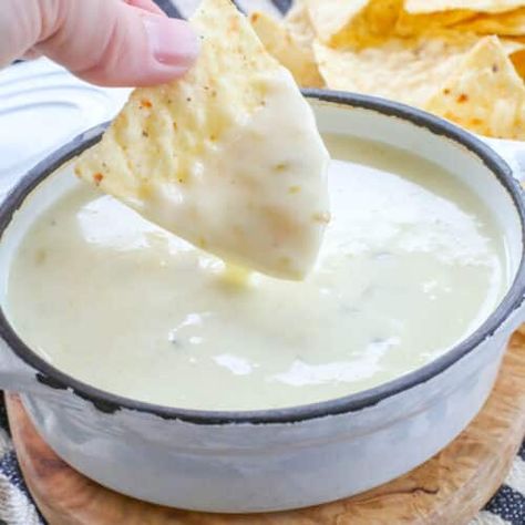 The BEST Queso Blanco Dip - Barefeet in the Kitchen Mexican Caso Dip Recipes, Cheese Caso Dip, White Caso Dip, White Caso Dip Queso Blanco, White Caso Dip Recipe, Caso Dip Recipe Queso Blanco, Hot Queso Dip, Caso Dip, Quest Dip