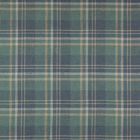 Donovan Plaid, navy, teal - Cowtan & Tout Design Library Teal Library, English Cottage Bedroom, Colefax Fowler, Design Library, Cottage Bedroom, Dec 26, Plaid Fabric, English Cottage, Pattern Books